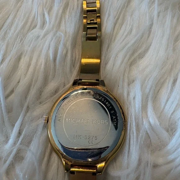 Michael Kors Gold Tone Minimalist Bracelet Watch - Picture 6 of 15